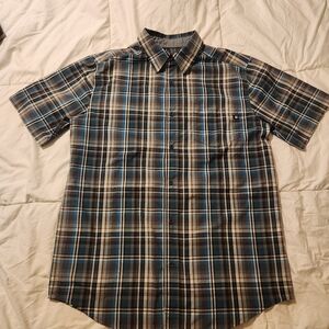 Marmot plaid casual shirt (blue)